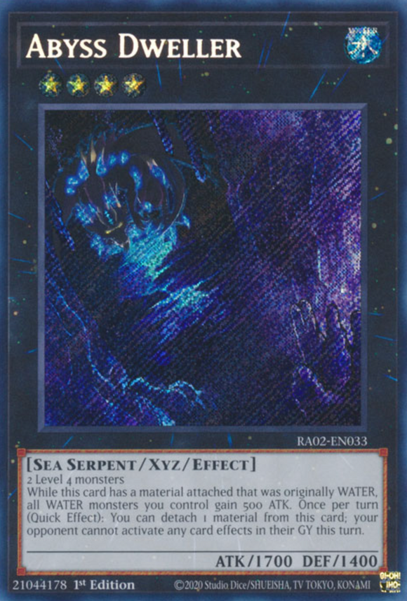 Abyss Dweller - RA02-EN033 - Secret Rare 1st Edition
