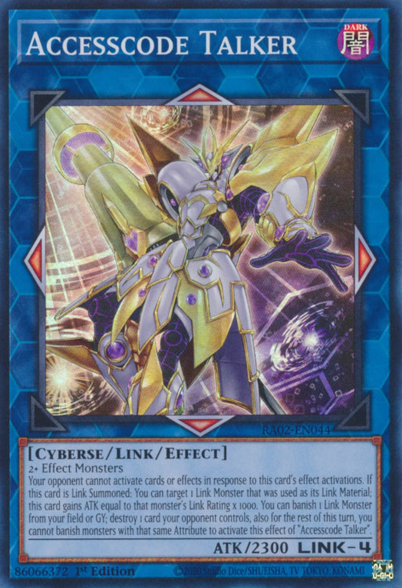 Accesscode Talker - RA02-EN044 - Super Rare 1st Edition