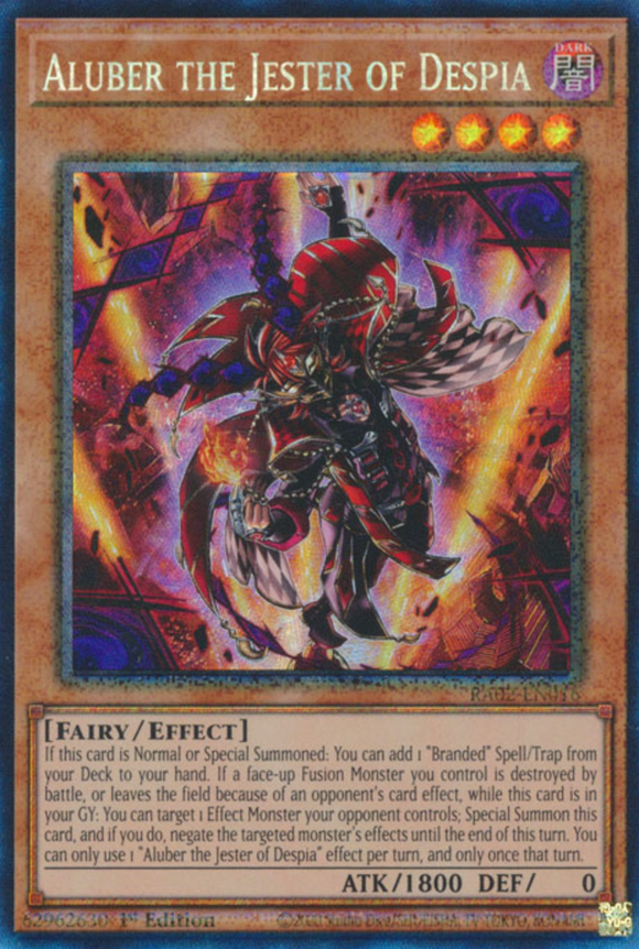 Aluber the Jester of Despia - RA02-EN016 - Collector's Rare 1st Edition