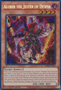 Aluber the Jester of Despia - RA02-EN016 - Platinum Secret Rare 1st Edition