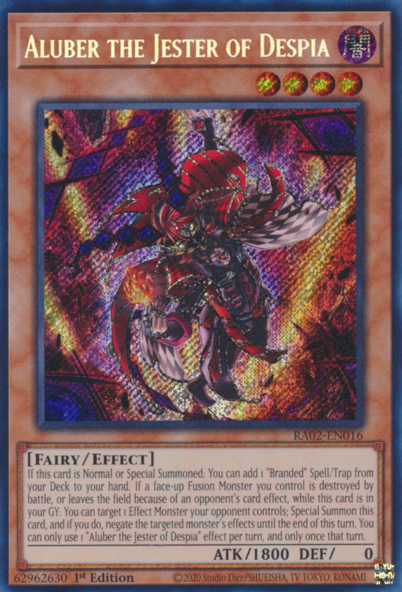 Aluber the Jester of Despia - RA02-EN016 - Secret Rare 1st Edition
