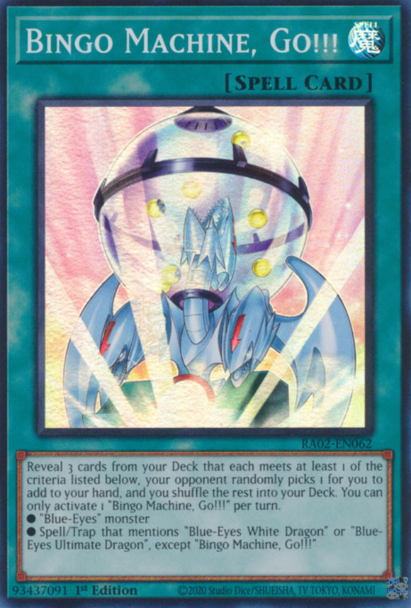 Bingo Machine, Go!!! - RA02-EN062 - Super Rare 1st Edition
