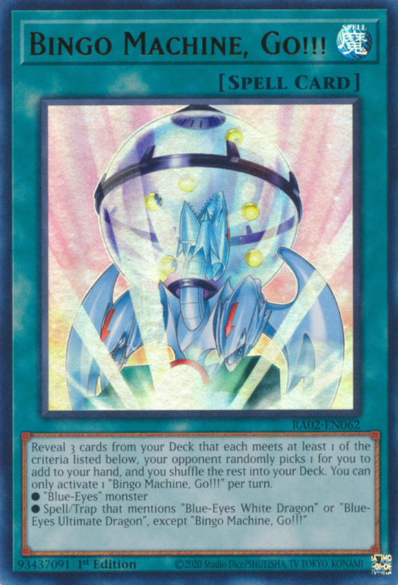 Bingo Machine, Go!!! - RA02-EN062 - Ultra Rare 1st Edition