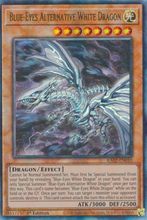 Blue-Eyes Alternative White Dragon - RA02-EN010 - Ultimate Rare 1st Edition