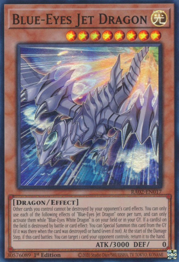Blue-Eyes Jet Dragon - RA02-EN017 - Super Rare 1st Edition