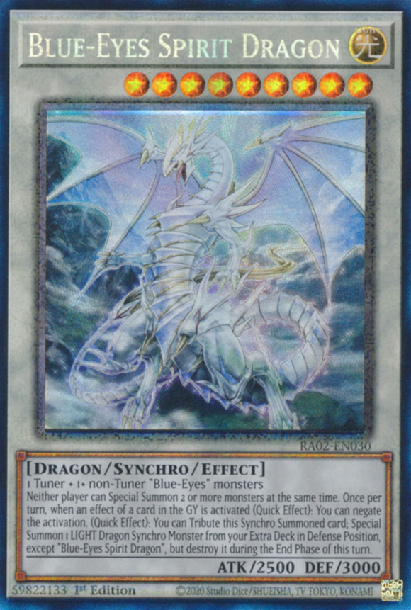 Blue-Eyes Spirit Dragon - RA02-EN030 - Collector's Rare 1st Edition