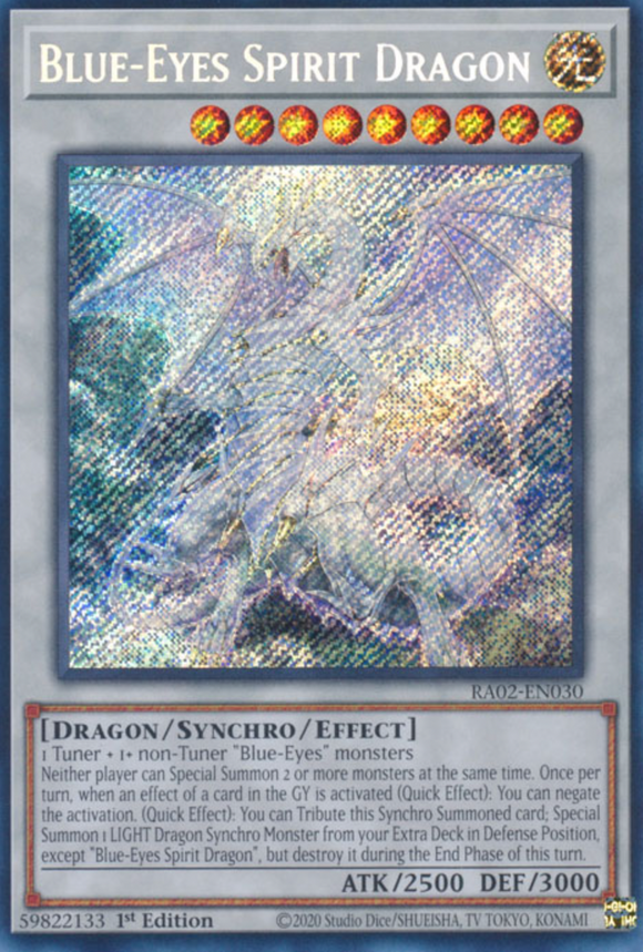 Blue-Eyes Spirit Dragon - RA02-EN030 - Secret Rare 1st Edition