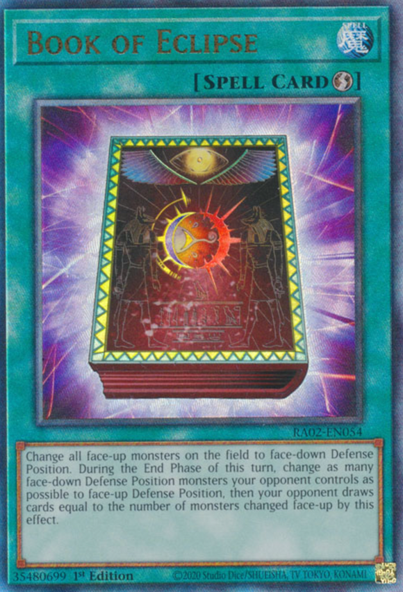 Book of Eclipse - RA02-EN054 - Ultimate Rare 1st Edition