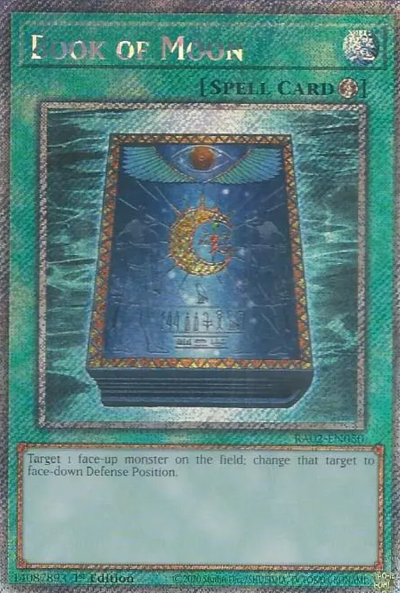 Book of Moon - RA02-EN050 - Platinum Secret Rare 1st Edition