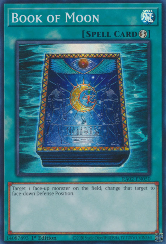 Book of Moon - RA02-EN050 - Super Rare 1st Edition