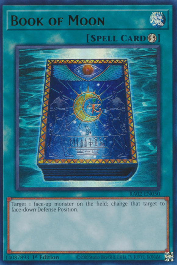 Book of Moon - RA02-EN050 - Ultra Rare 1st Edition