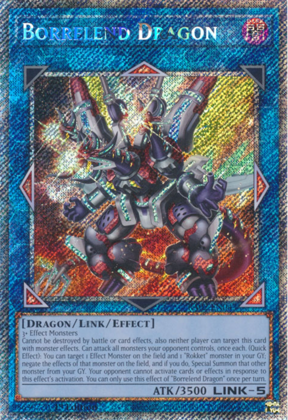 Borrelend Dragon - RA02-EN043 - Platinum Secret Rare 1st Edition