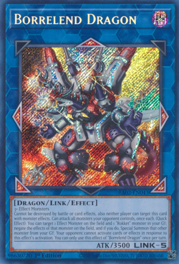Borrelend Dragon - RA02-EN043 - Secret Rare 1st Edition