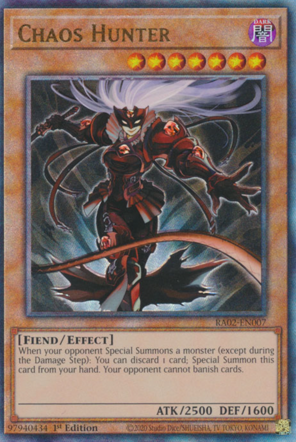 Chaos Hunter - RA02-EN007 - Ultimate Rare 1st Edition