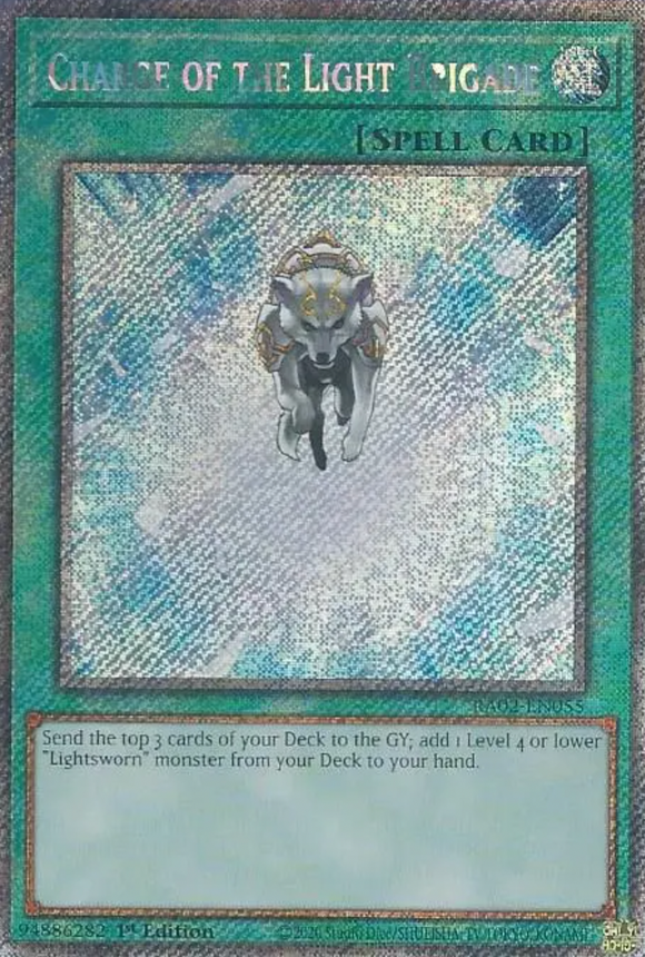 Charge of the Light Brigade - RA02-EN055 - Platinum Secret Rare 1st Edition