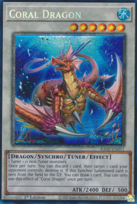 Coral Dragon - RA02-EN031 - Collector's Rare 1st Edition