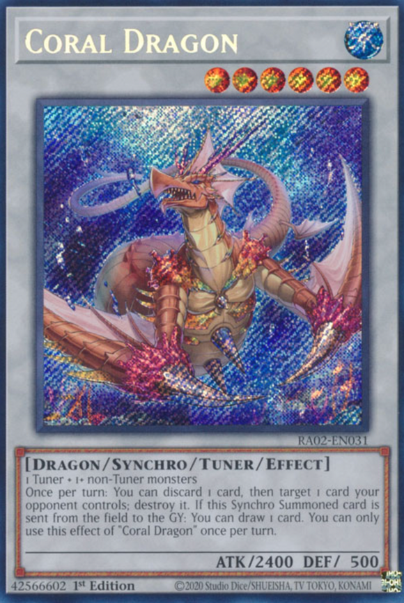 Coral Dragon - RA02-EN031 - Secret Rare 1st Edition