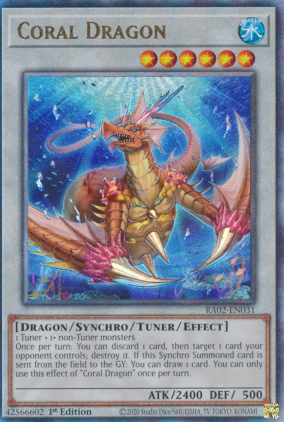 Coral Dragon - RA02-EN031 - Ultimate Rare 1st Edition