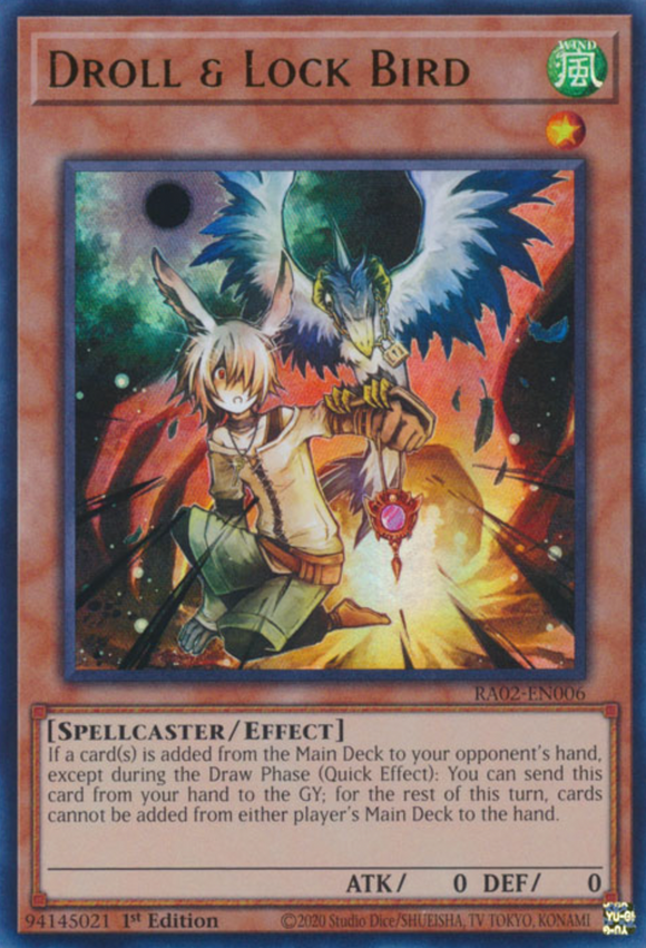 Droll & Lock Bird - RA02-EN006 - Ultra Rare 1st Edition