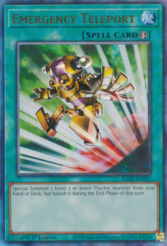 Emergency Teleport - RA02-EN053 - Ultimate Rare 1st Edition