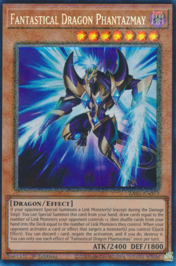 Fantastical Dragon Phantazmay (Alt. Art) - RA02-EN013 - Collector's Rare 1st Edition