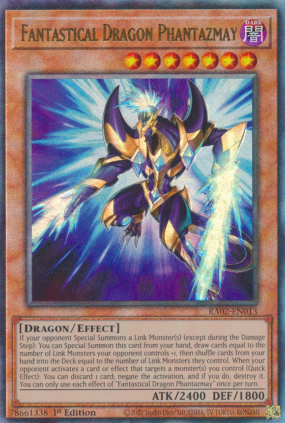 Fantastical Dragon Phantazmay (Alt. Art) - RA02-EN013 - Ultimate Rare 1st Edition