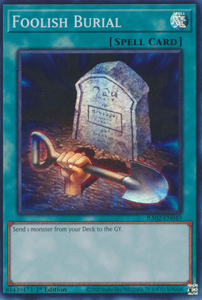 Foolish Burial - RA02-EN049 - Super Rare 1st Edition