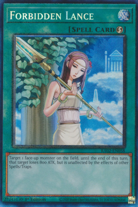 Forbidden Lance - RA02-EN058 - Collector's Rare 1st Edition
