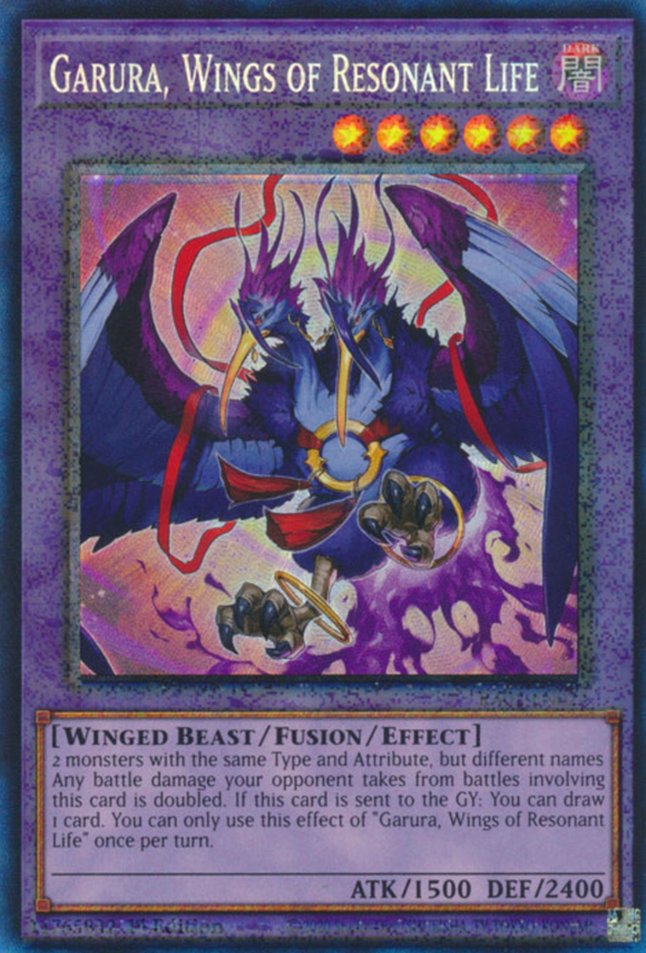 Garura, Wings of Resonant Life - RA02-EN024 - Collector's Rare 1st Edition