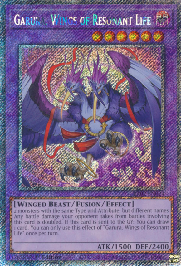 Garura, Wings of Resonant Life - RA02-EN024 - Platinum Secret Rare 1st Edition