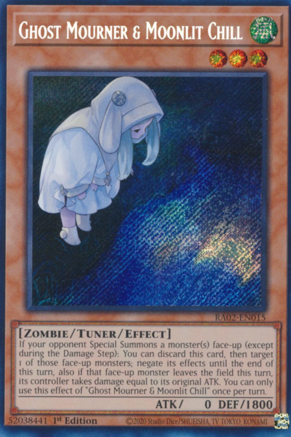 Ghost Mourner & Moonlit Chill (Alt. Art) - RA02-EN015 - Secret Rare 1st Edition