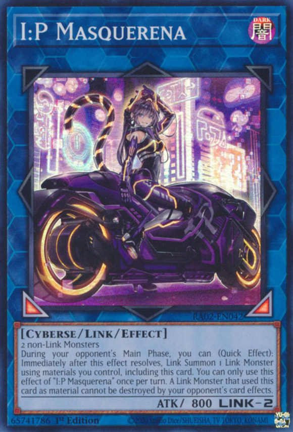 I:P Masquerena (Alt. Art) - RA02-EN042 - Super Rare 1st Edition