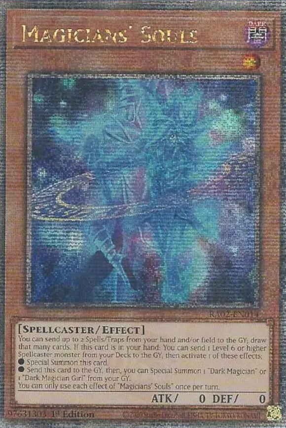 Magicians' Souls - RA02-EN014 - Secret Rare 1st Edition Essential Cards Magicians' Souls - RA02-EN014 - Secret Rare 1st Edition Essential Cards