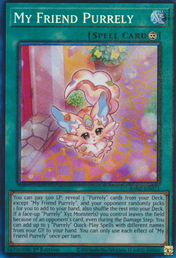 My Friend Purrely - RA02-EN071 - Collector's Rare 1st Edition