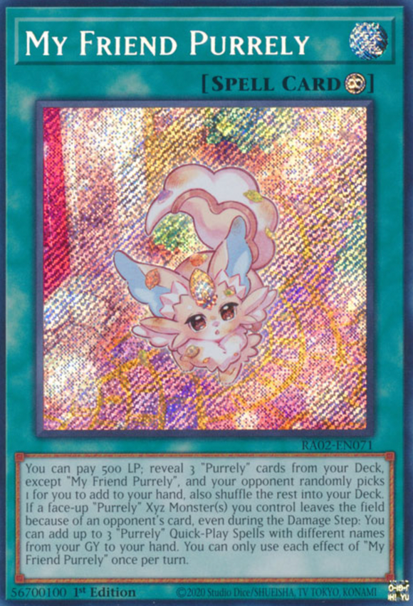 My Friend Purrely - RA02-EN071 - Secret Rare 1st Edition