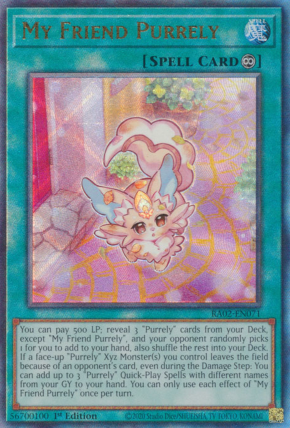 My Friend Purrely - RA02-EN071 - Ultimate Rare 1st Edition