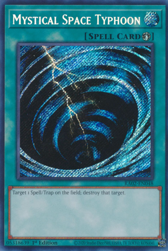 Mystical Space Typhoon - RA02-EN048 - Secret Rare 1st Edition