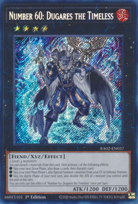 Number 60: Dugares the Timeless - RA02-EN037 - Secret Rare 1st Edition