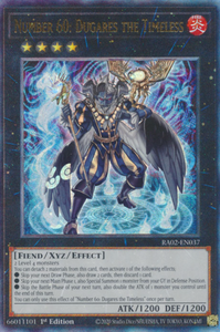 Number 60: Dugares the Timeless - RA02-EN037 - Ultimate Rare 1st Edition