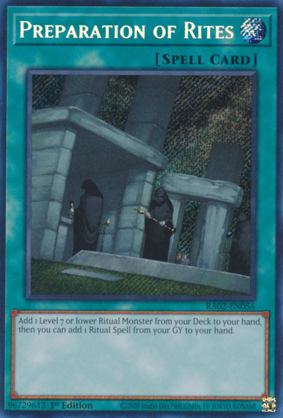 Preparation of Rites - RA02-EN056 - Secret Rare 1st Edition