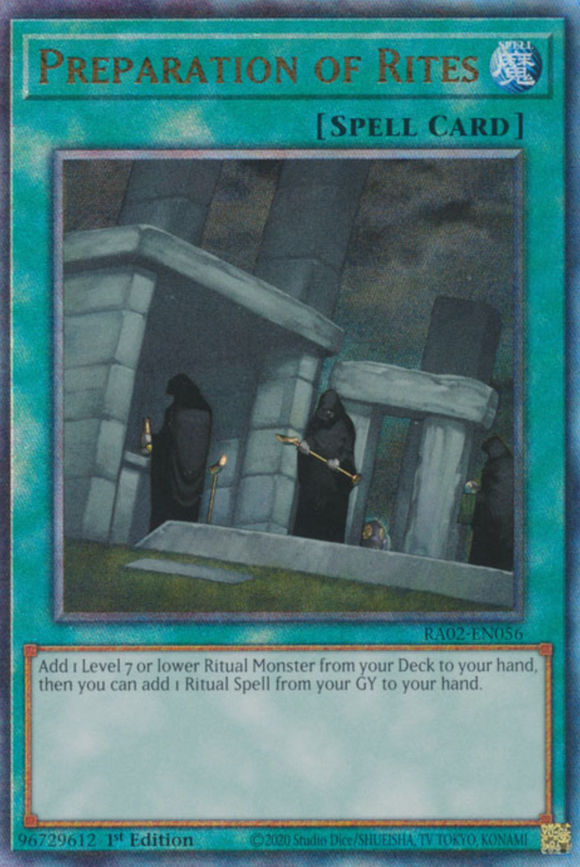 Preparation of Rites - RA02-EN056 - Ultimate Rare 1st Edition