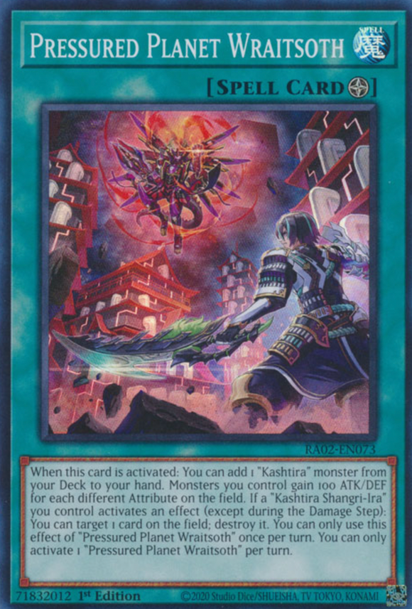 Pressured Planet Wraitsoth - RA02-EN073 - Super Rare 1st Edition