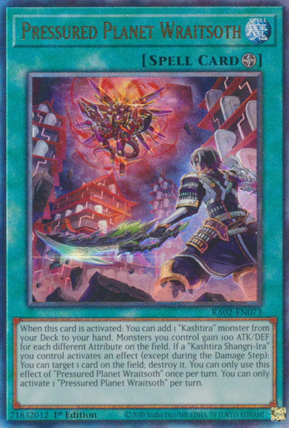 Pressured Planet Wraitsoth - RA02-EN073 - Ultimate Rare 1st Edition