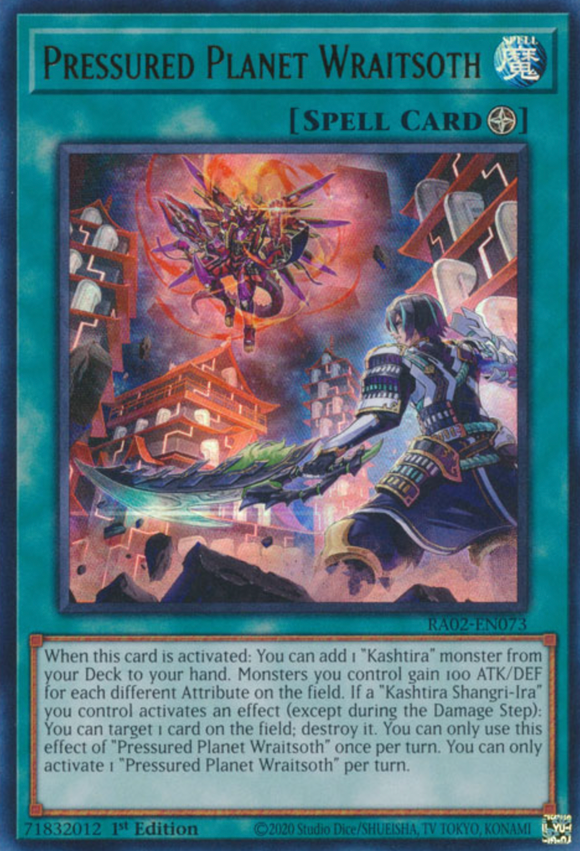 Pressured Planet Wraitsoth - RA02-EN073 - Ultra Rare 1st Edition