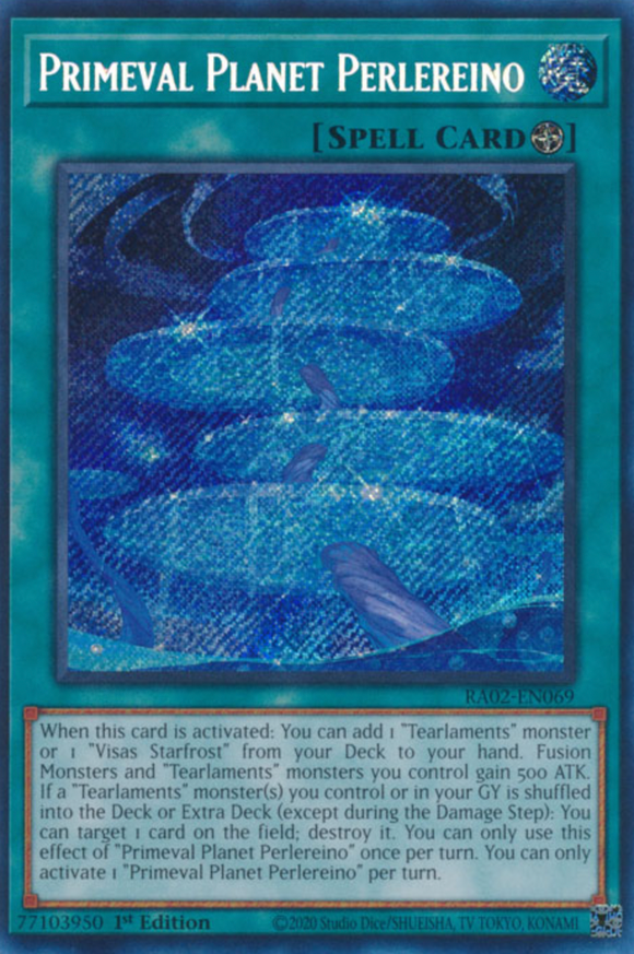 Primeval Planet Perlereino - RA02-EN069 - Secret Rare 1st Edition