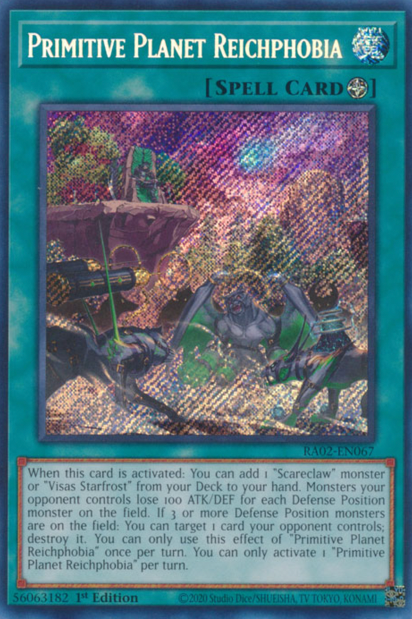Primitive Planet Reichphobia - RA02-EN067 - Secret Rare 1st Edition