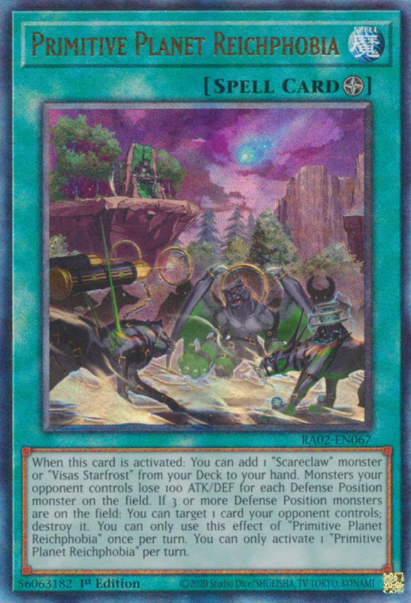 Primitive Planet Reichphobia - RA02-EN067 - Ultimate Rare 1st Edition