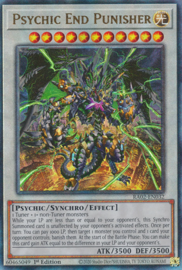 Psychic End Punisher - RA02-EN032 - Ultimate Rare 1st Edition