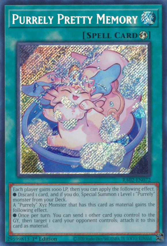 Purrely Pretty Memory - RA02-EN072 - Secret Rare 1st Edition