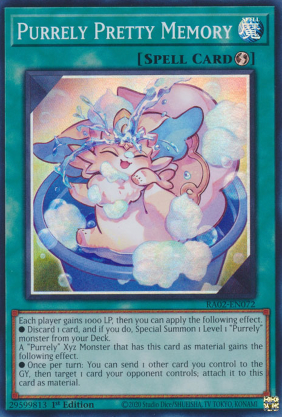 Purrely Pretty Memory - RA02-EN072 - Super Rare 1st Edition